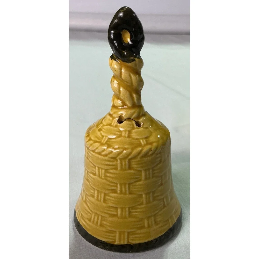 Vintage Tennessee Souvenir Bell Set Ceramic Bells My House Poem Horse MotifDecor